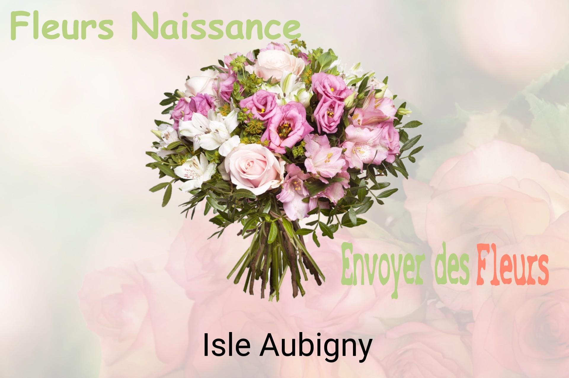 Bouquet de fleurs de naissance livré à Isle-Aubigny